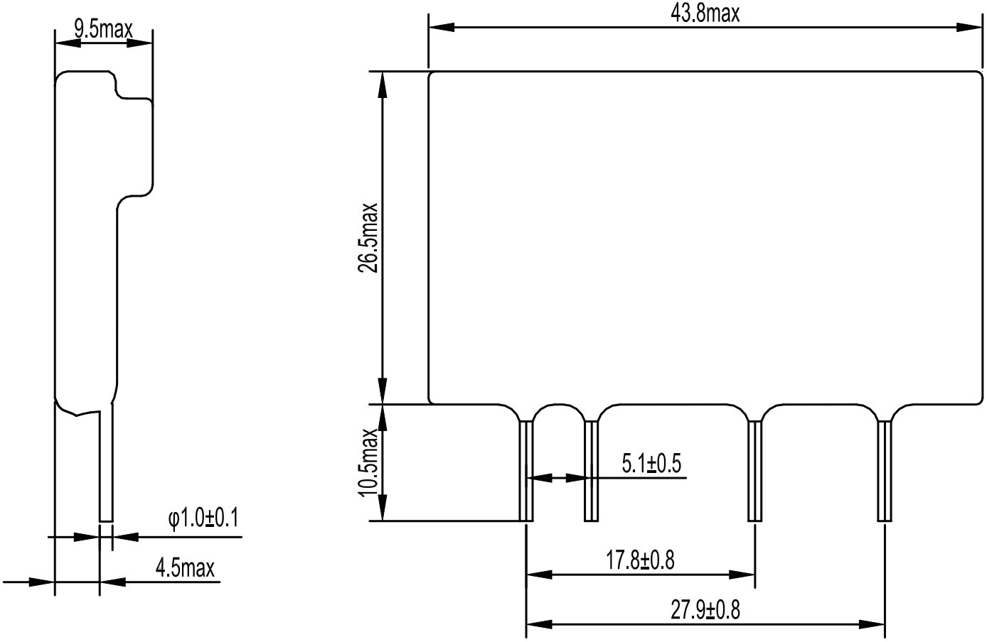 ממסר מצב מוצק MULTICOMP PRO MCKSD240D5-L